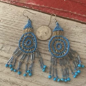 Hand beaded earrings